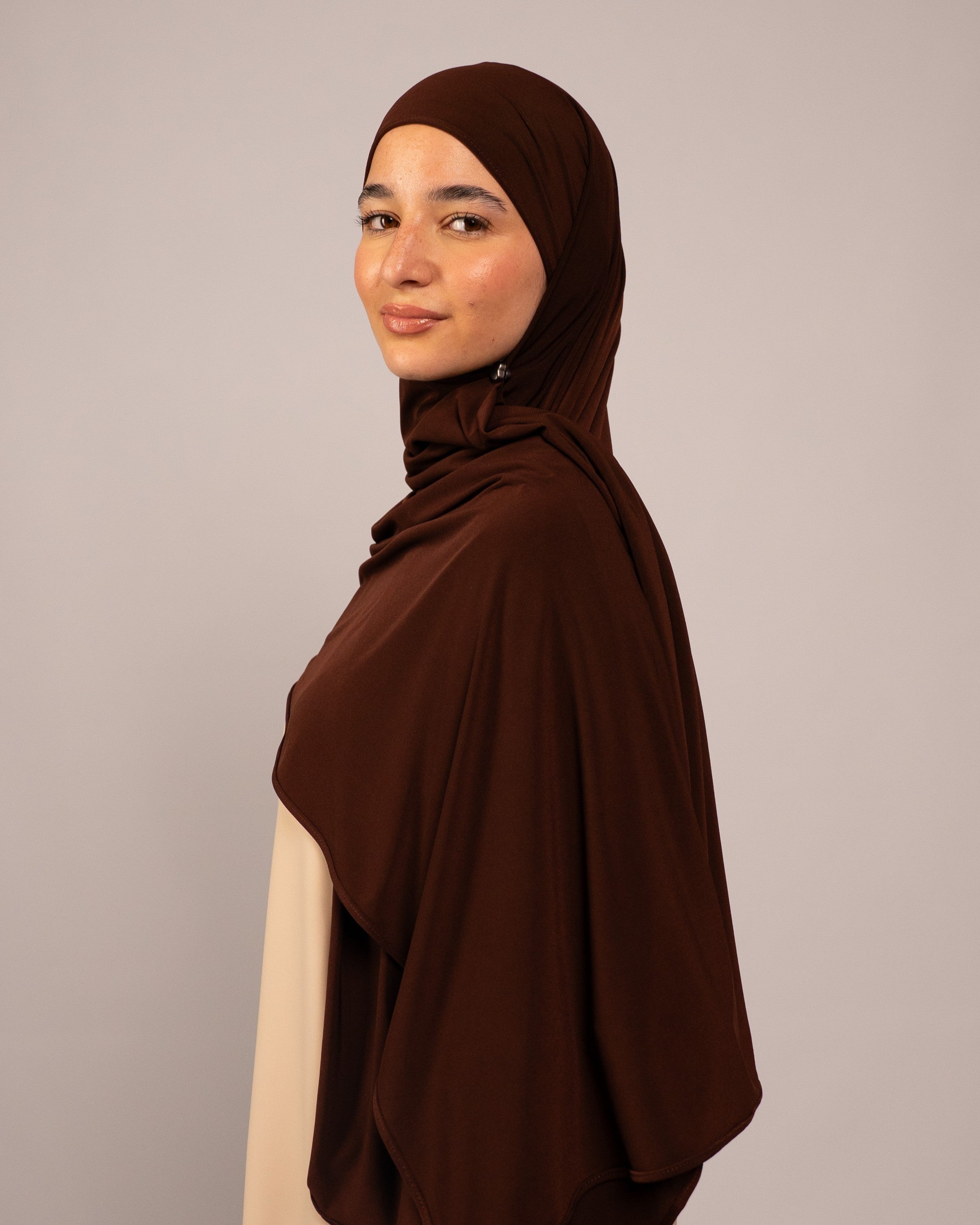 COTTON SOFT JERSEY RICH COCOA