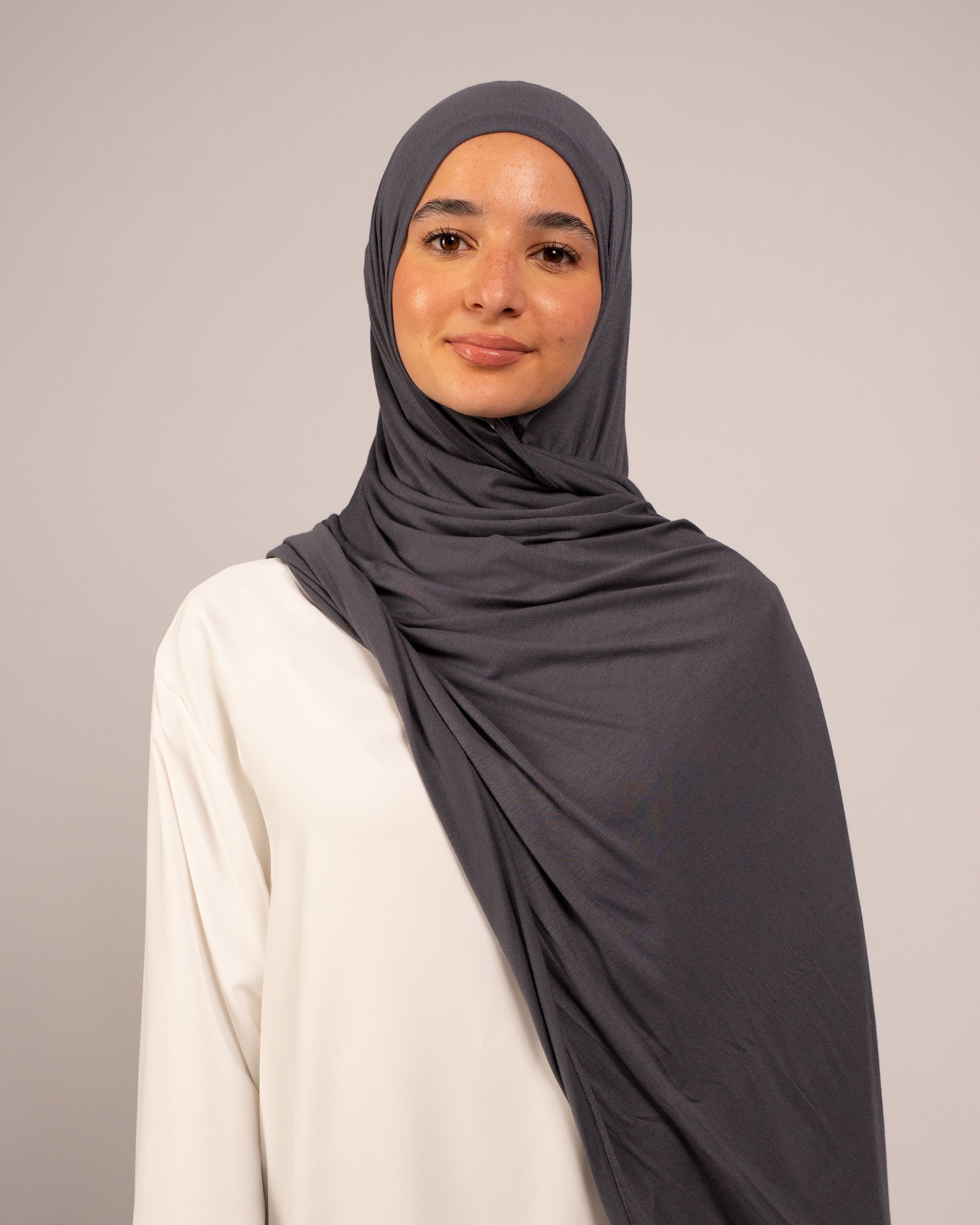 COTTON SOFT JERSEY GRAPHITE MIST