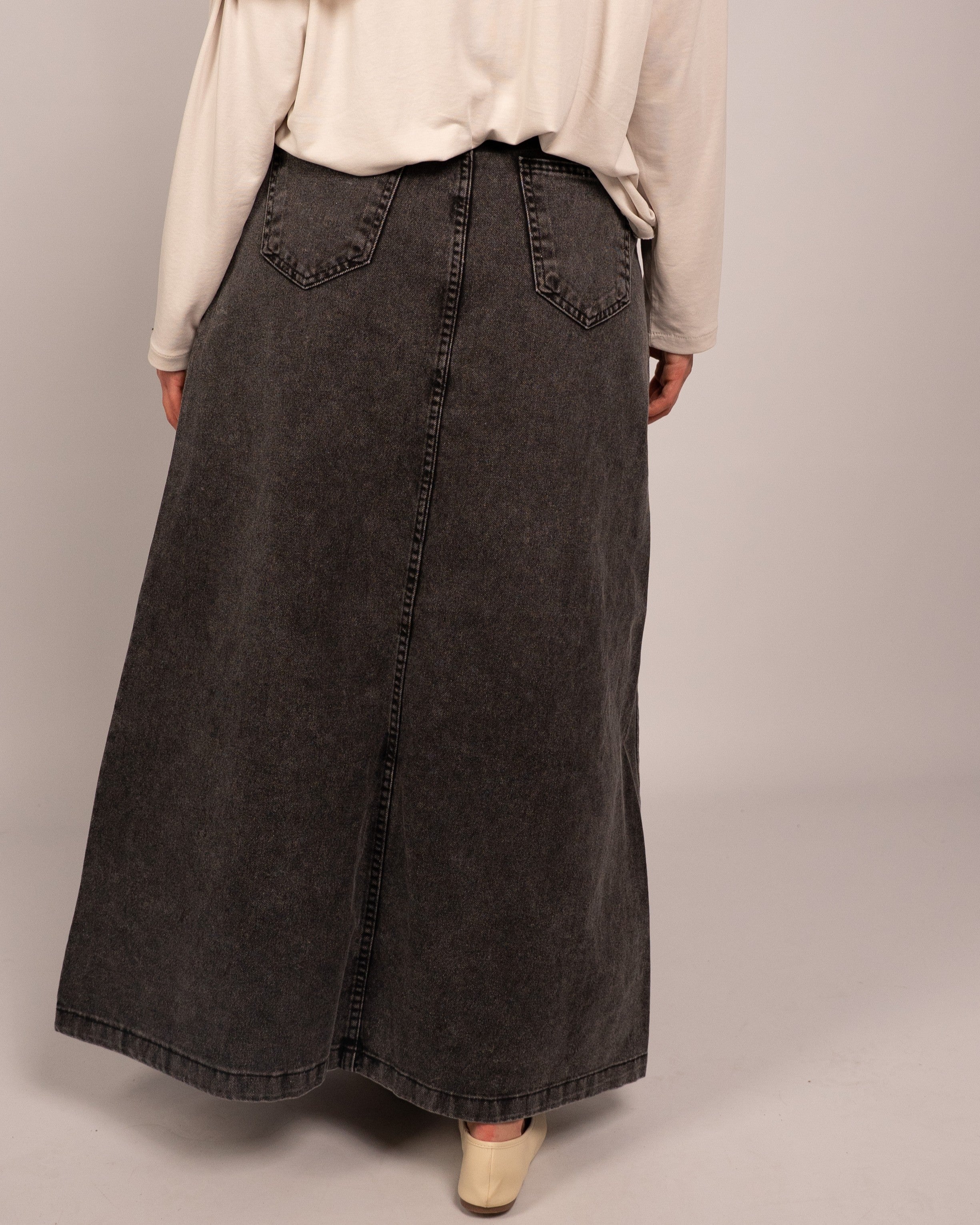 MAXI DENIM SKIRT