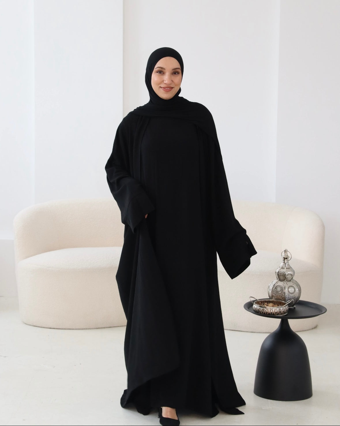 LAYAL LINEN ABAYA SET