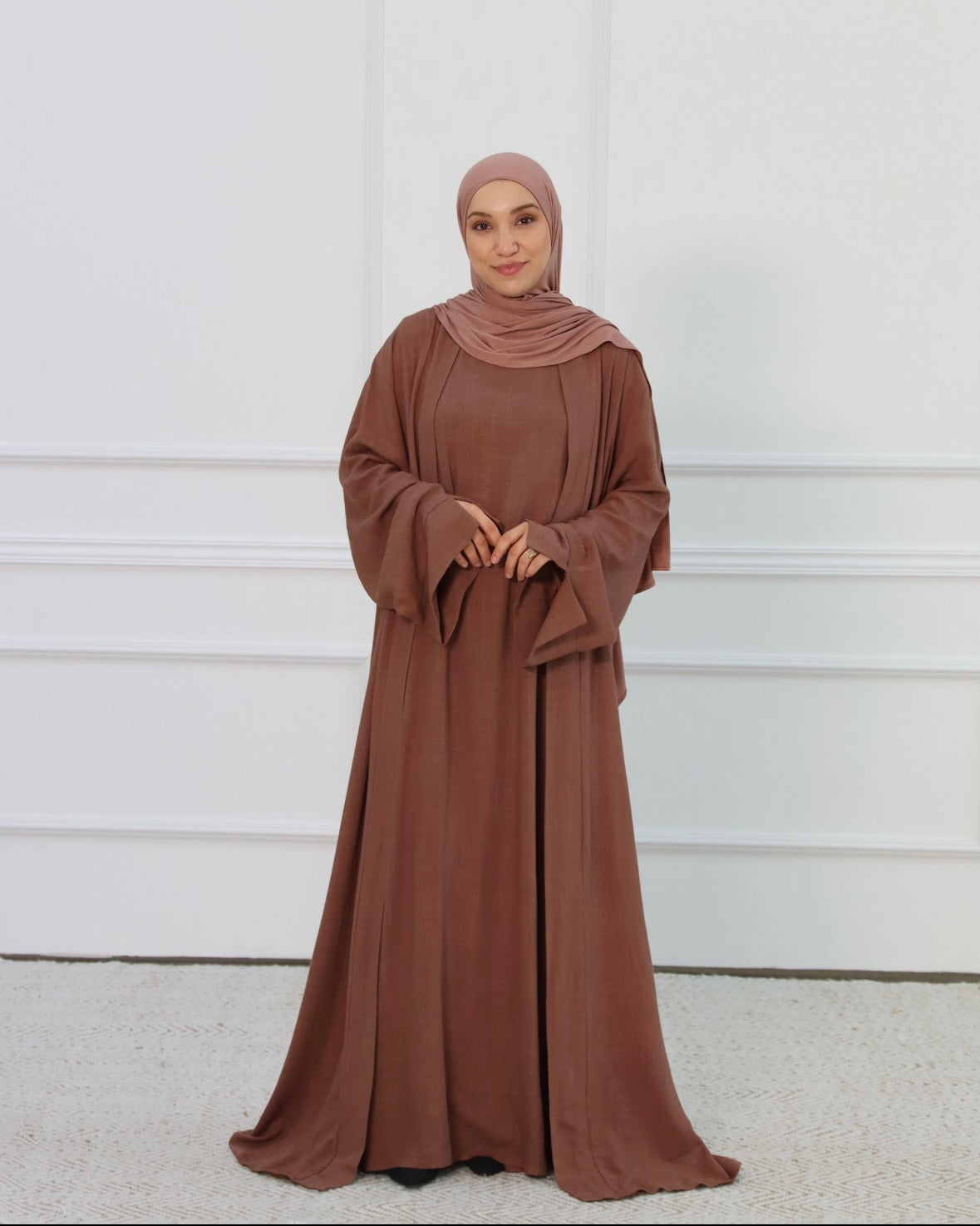 LAYAL LINEN ABAYA SET