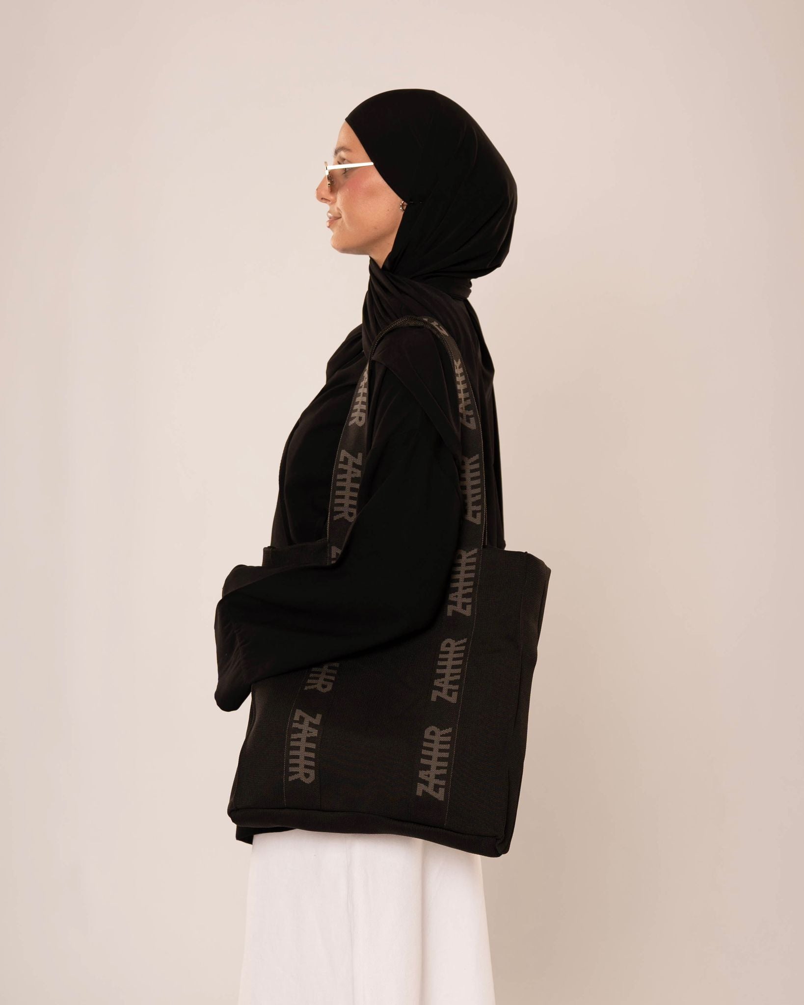 ZAHIR STATEMENT BAG BLACK GREY