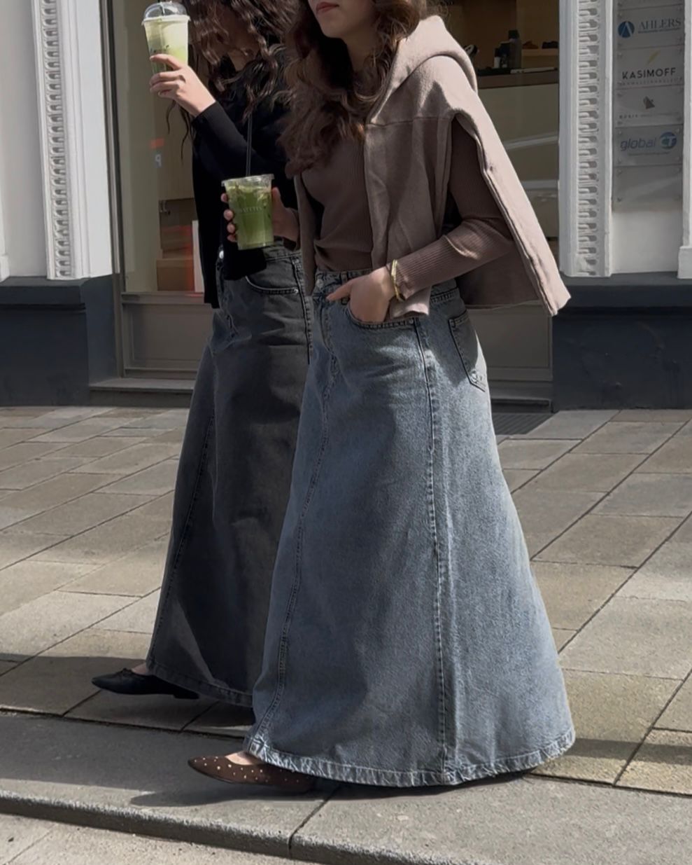 MAXI DENIM SKIRT