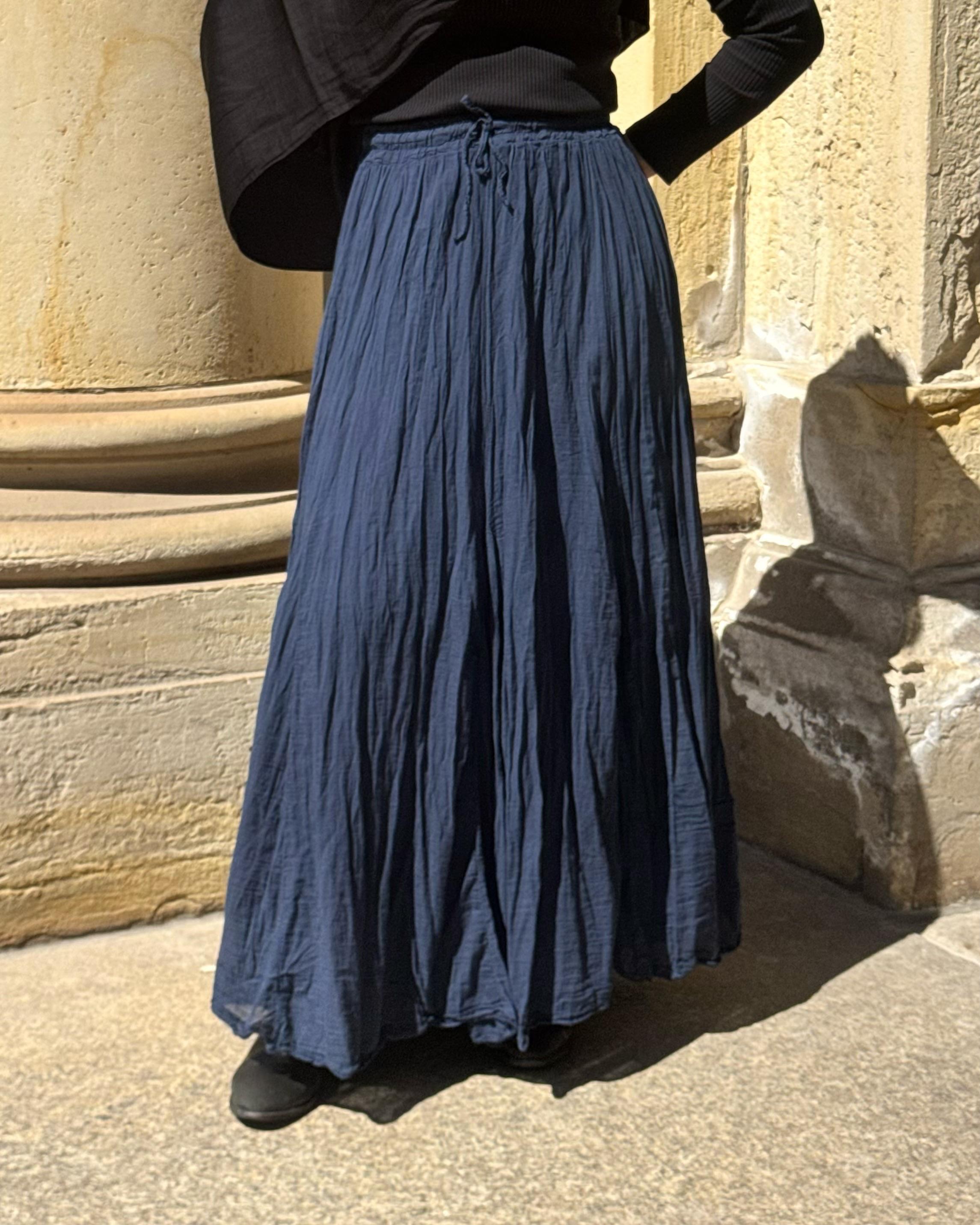 CRINKLE MAXI SKIRT