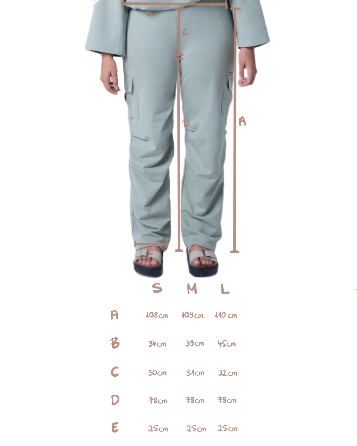 BAGGY CARGO PANTS - LILA