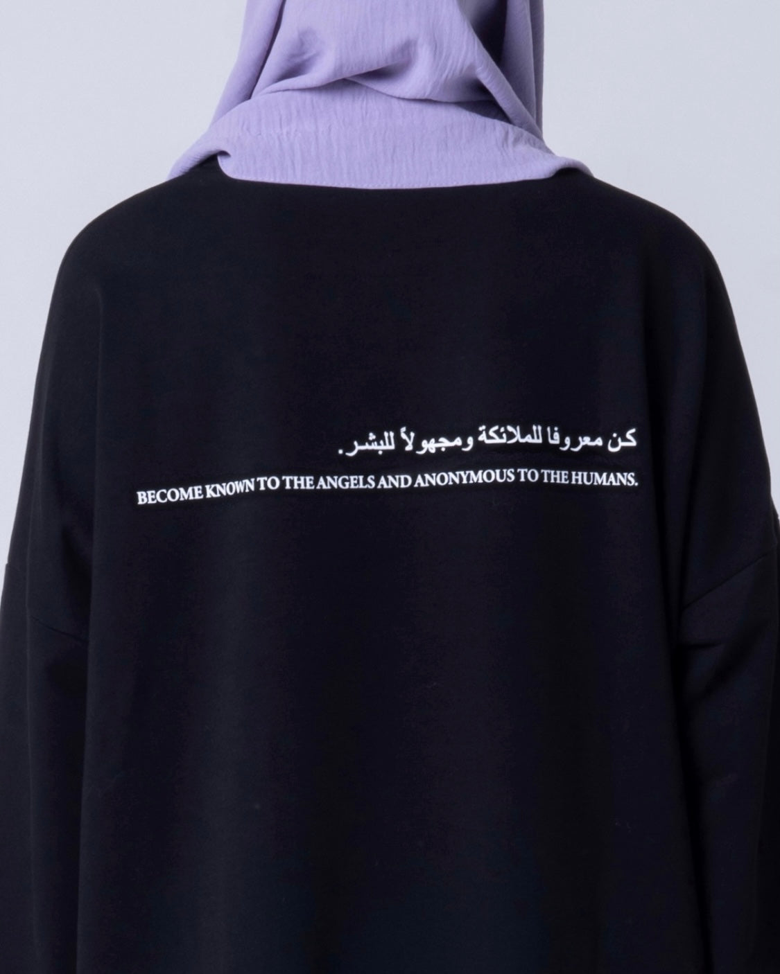 OVERSIZED TEE ABAYA - BLACK