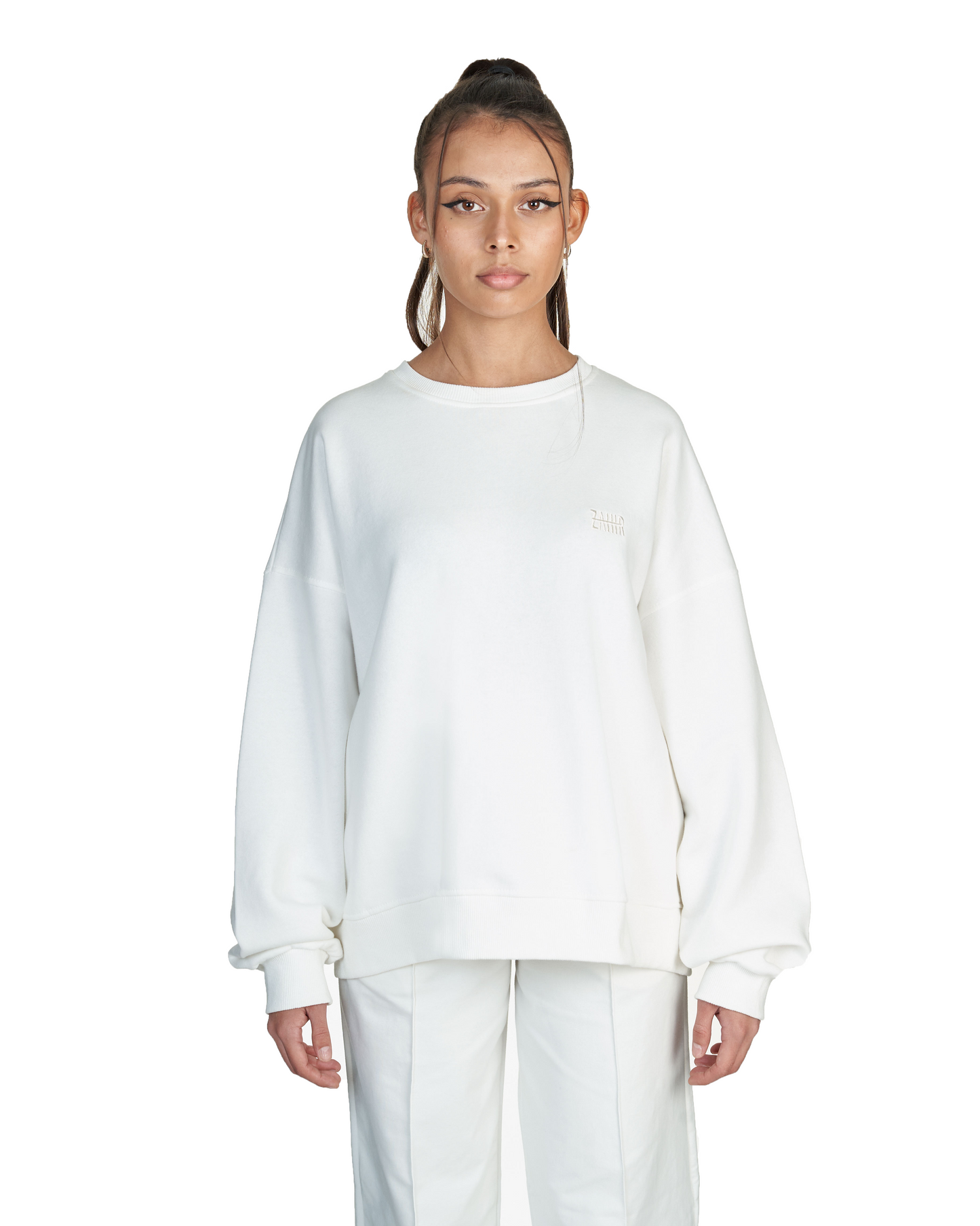 CREWNECK SWEATER - WHITE