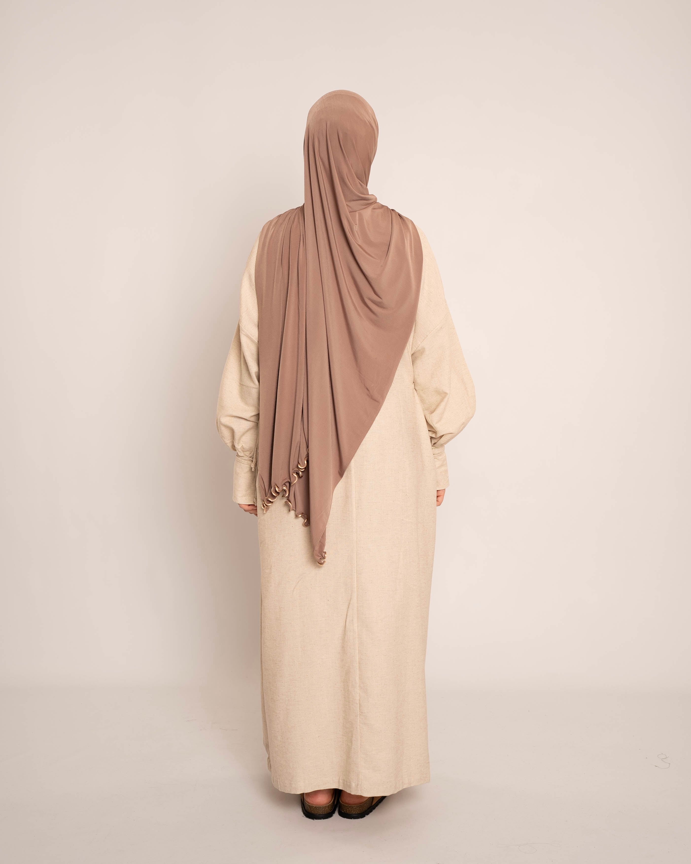 LIYANA LINEN DRESS BEIGE