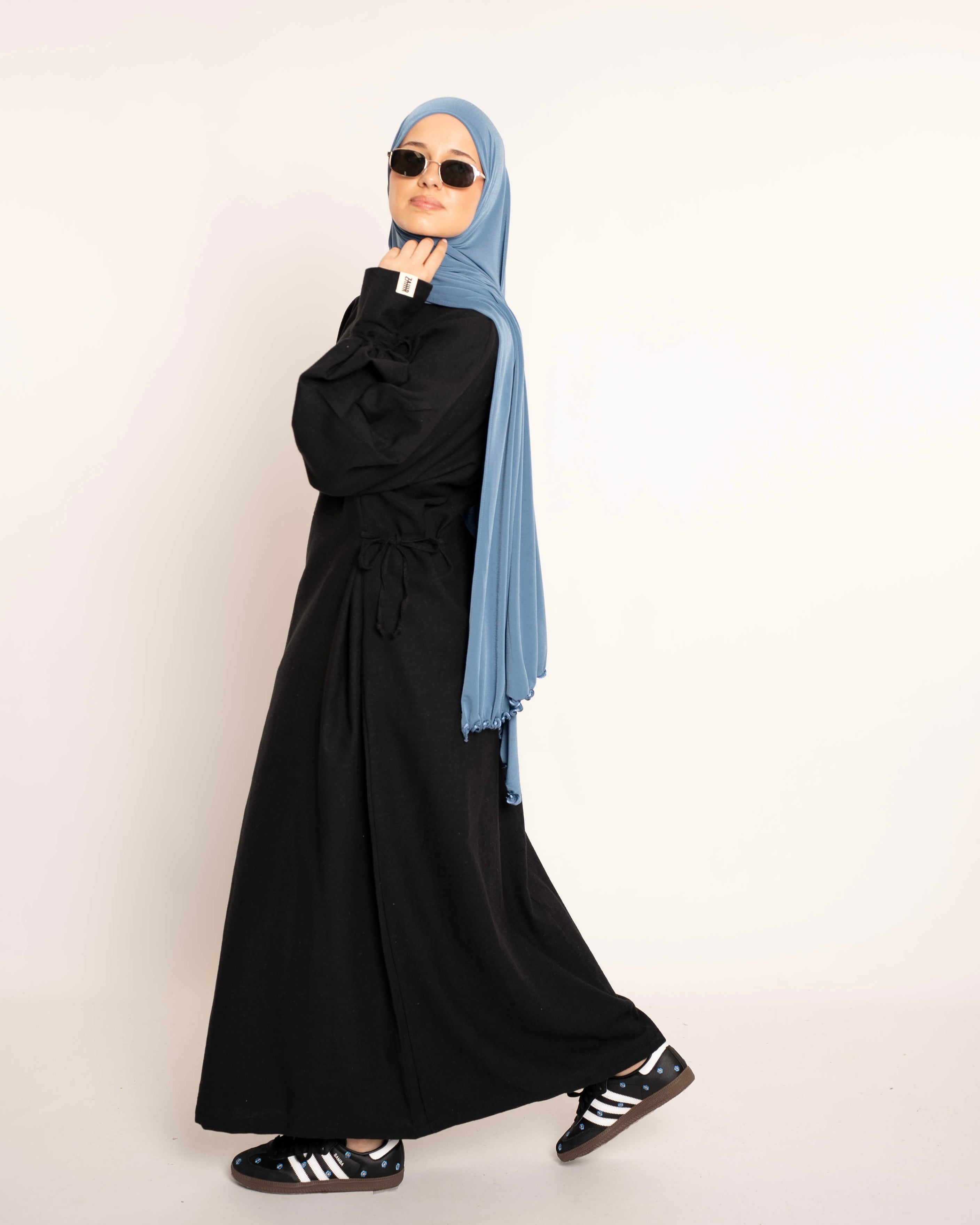 LIYANA LINEN DRESS BLACK