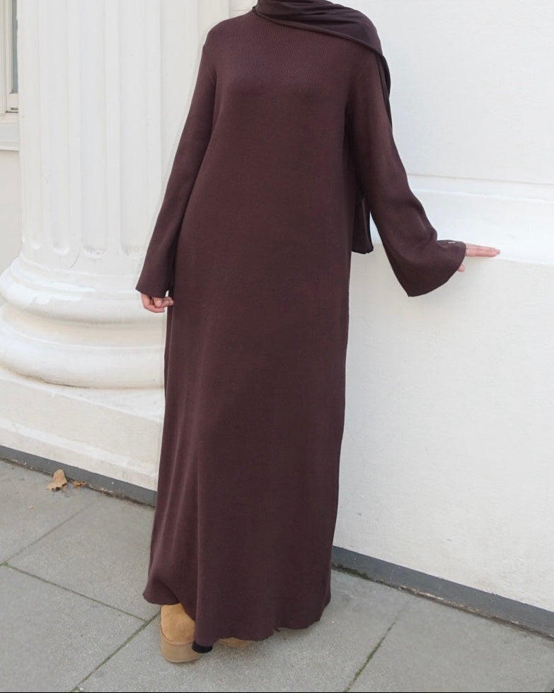 AMAL RIBBED VISCOSE DRESS