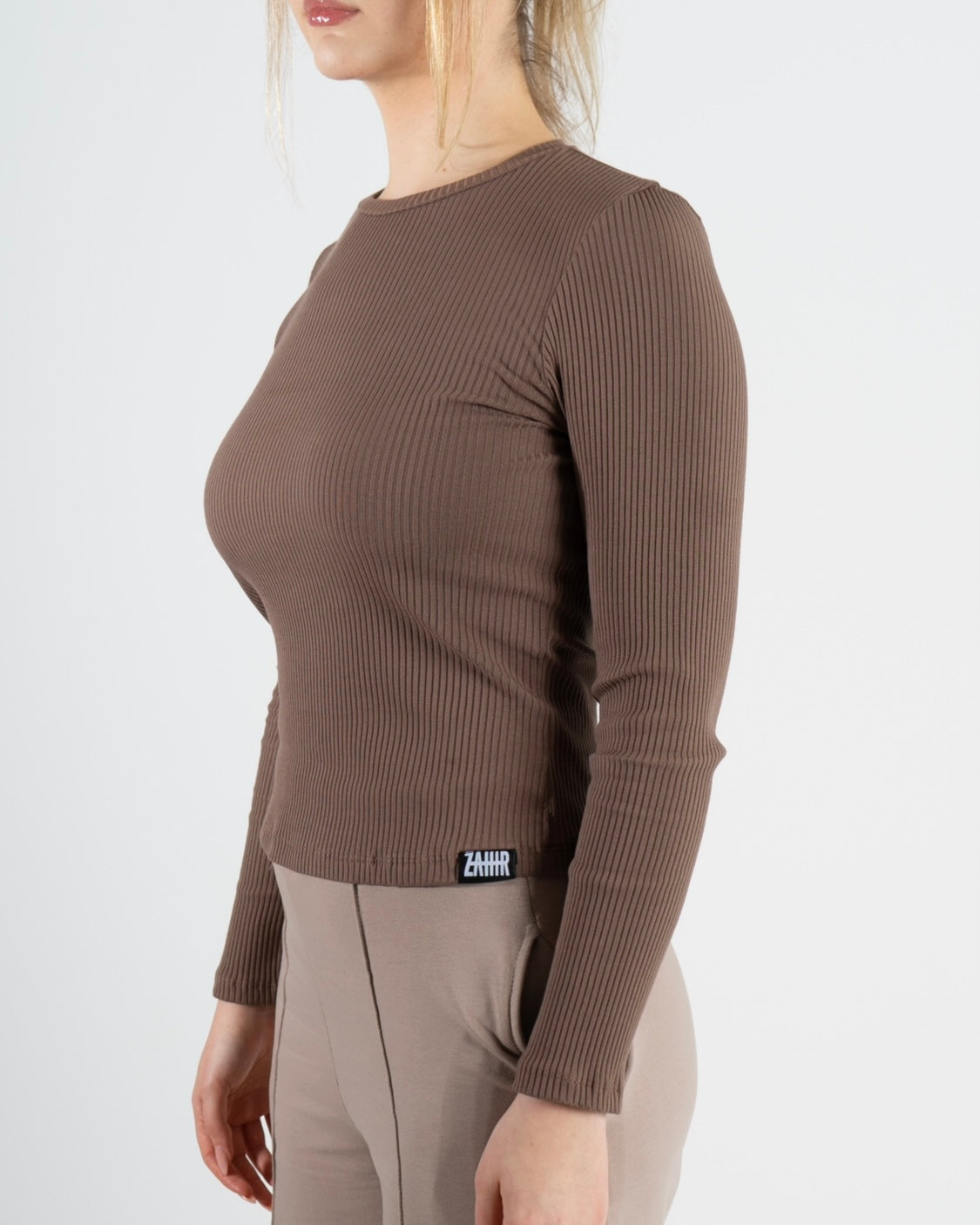 RIBBED BODY - BROWN