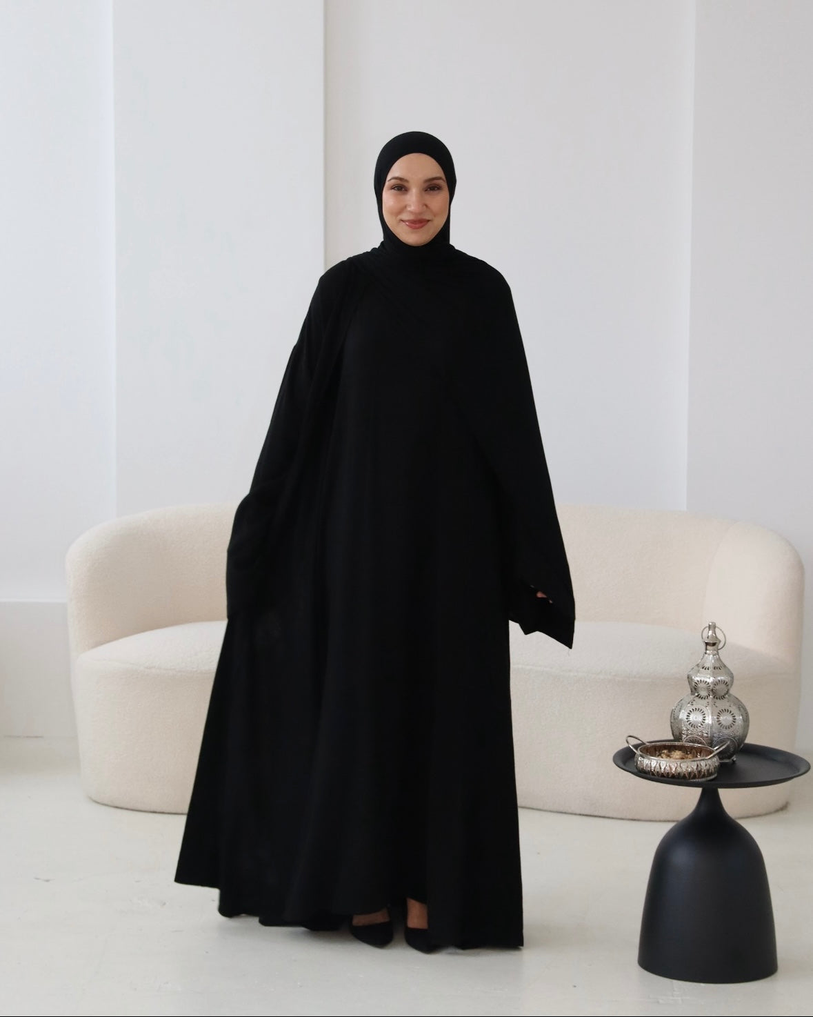 LAYAL LINEN ABAYA SET