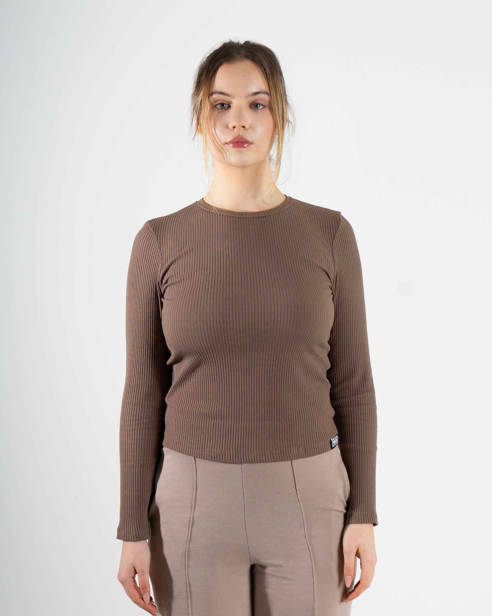 RIBBED BODY - BROWN