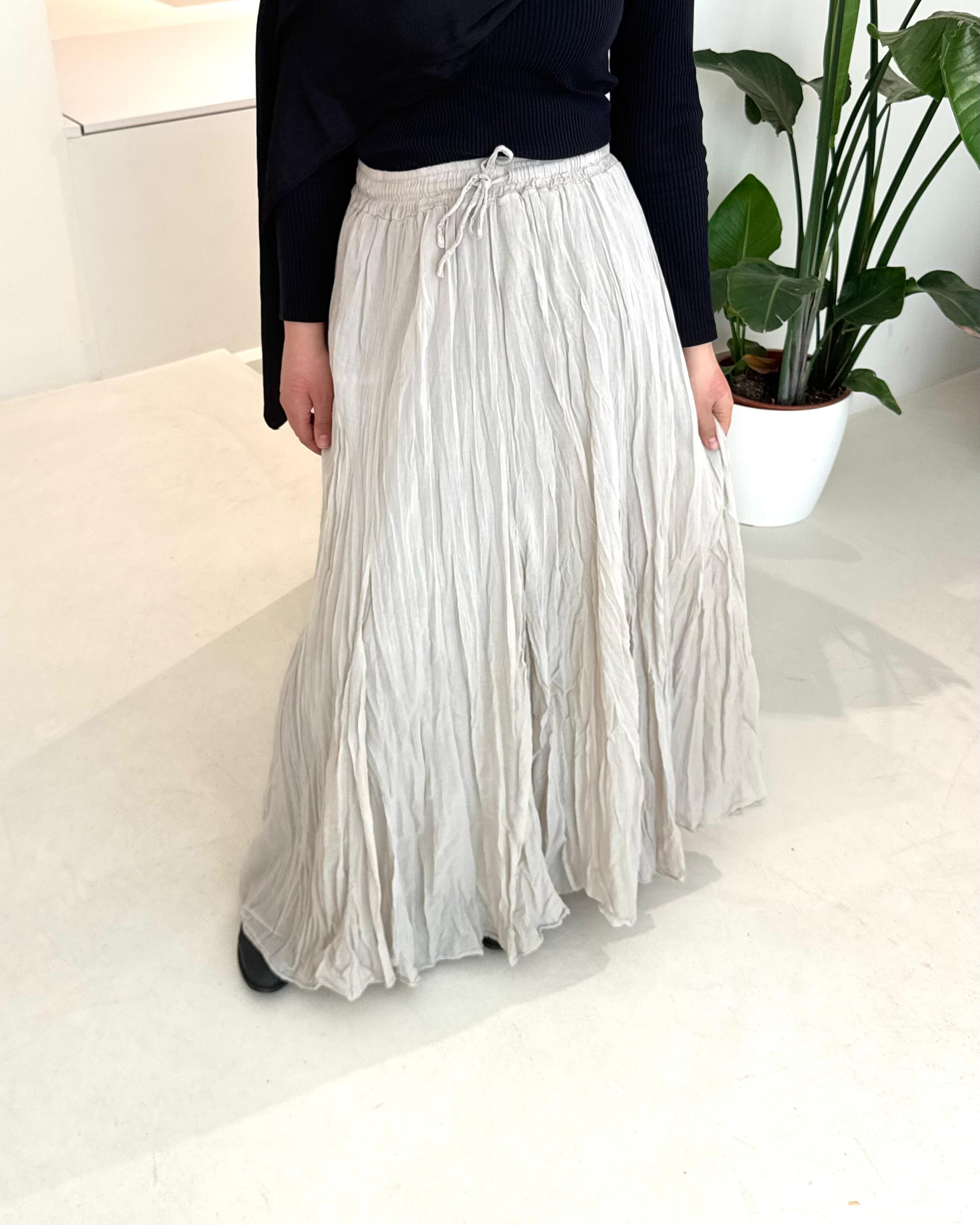 CRINKLE MAXI SKIRT