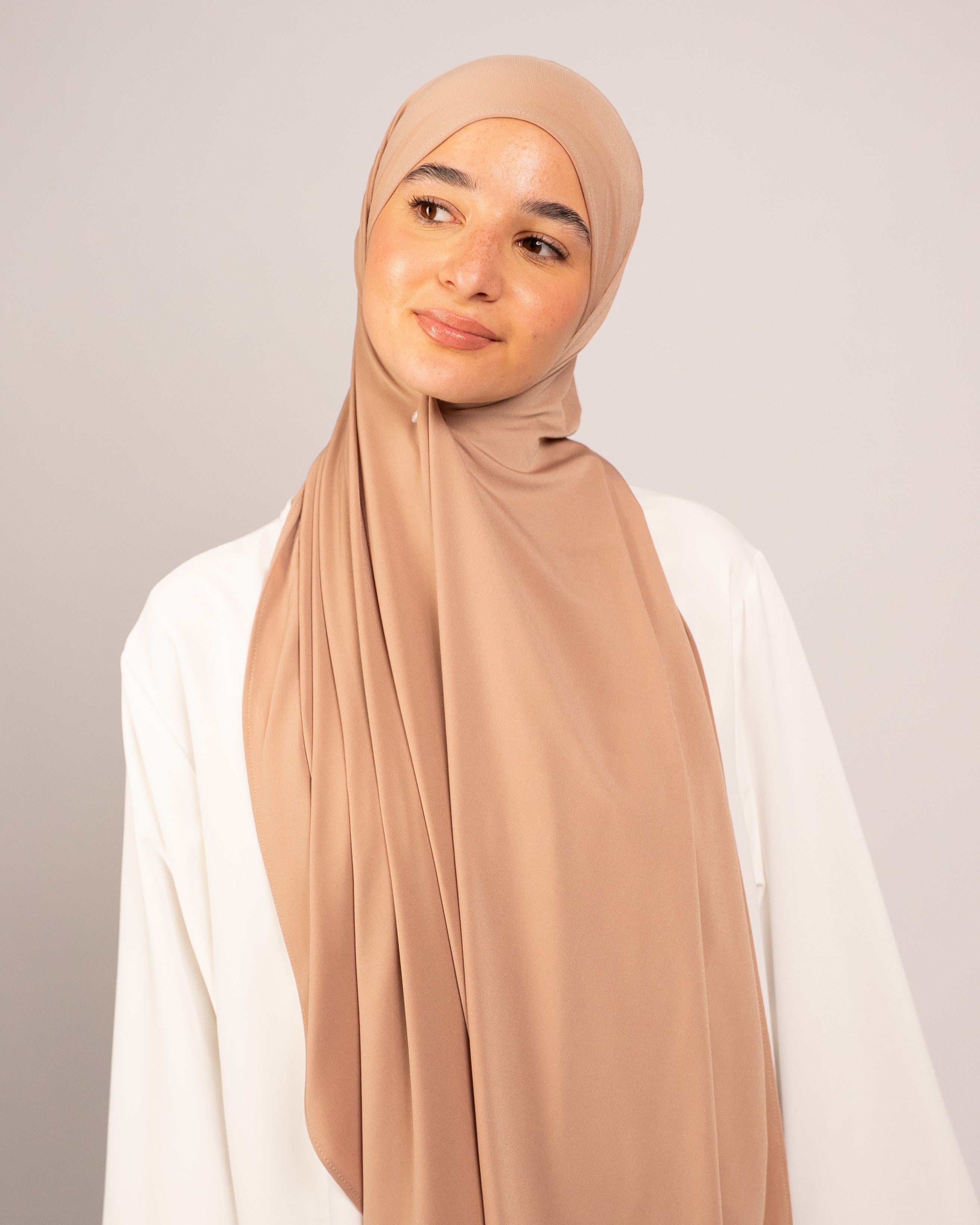 SHINY JERSEY ARABIAN COFFEE