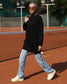 PLEATED SWEATER - BEIGE