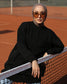 PLEATED SWEATER - BLACK